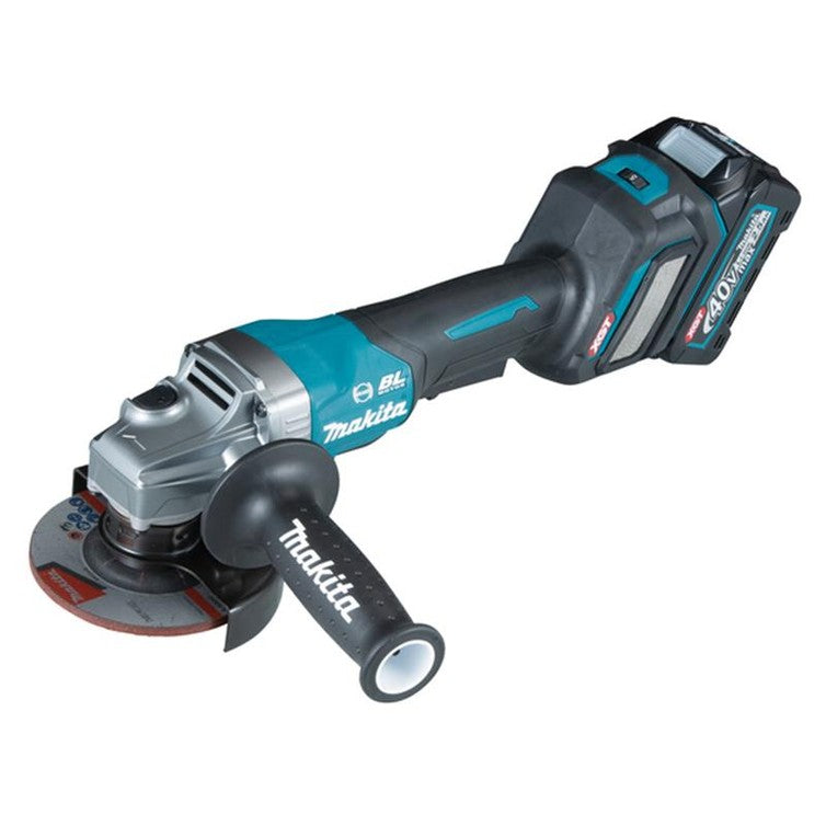 Makita GA028GD202 XGT 40Vmax BL Paddle Switch Grinder 115mm 40V 2 x 2.5Ah Li-ion