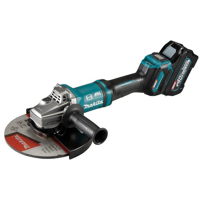 Makita GA038GT205 XGT 40Vmax BL Angle Grinder 230mm 40V 2 x 5.0Ah Li-ion
