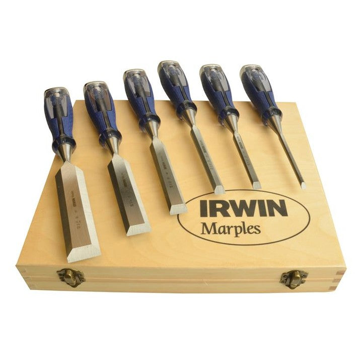 IRWIN® Marples® M750 Splitproof Pro Bevel Edge Chisel Set, 6 Piece
