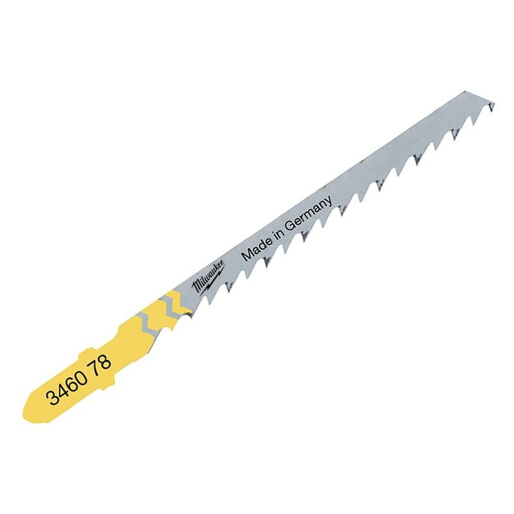 Milwaukee Power Tools Curve Cutting Wood Jigsaw Blades T244D (Pack 5) - Watson Hire