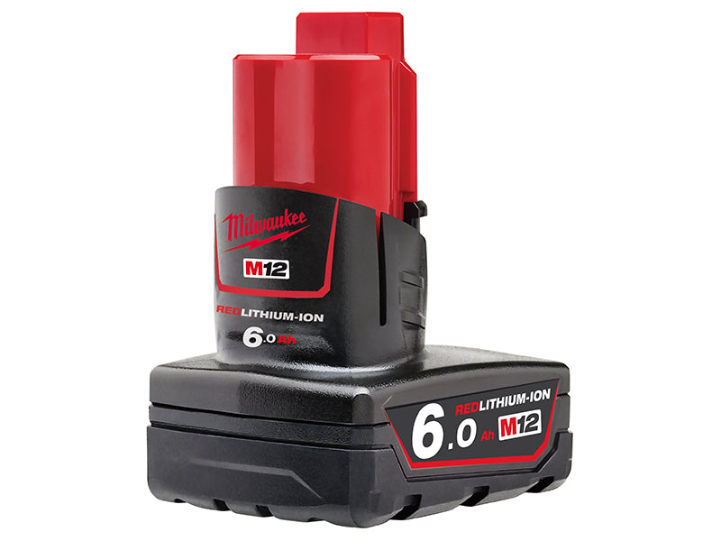 Milwaukee Power Tools M12 B6 REDLITHIUM-ION™ Battery Pack 12V 6.0Ah Li-ion