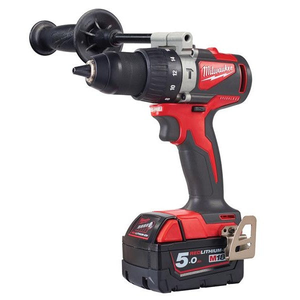 Milwaukee Power Tools M18 BLPD2-502X Brushless Combi Drill 18V 2 x 5.0Ah Li-ion