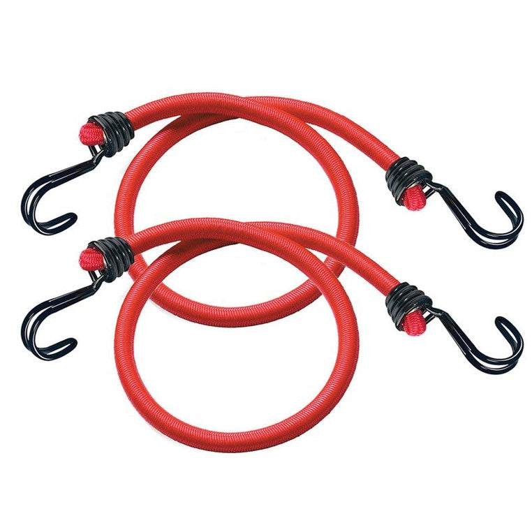 Master Lock Twin Wire Bungee Cord 60cm Red 2 Piece