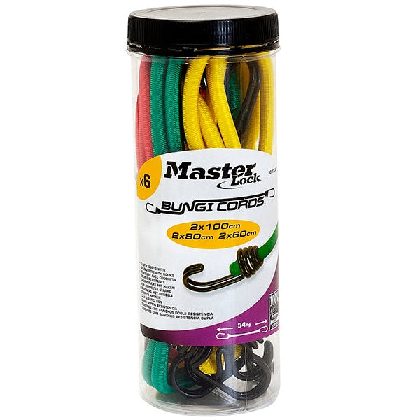 Master Lock Bungee Jar 6 Pieces