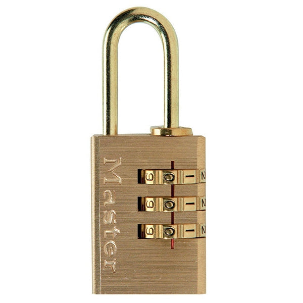 Master Lock Brass Finish 20mm 3-Digit Combination Padlock