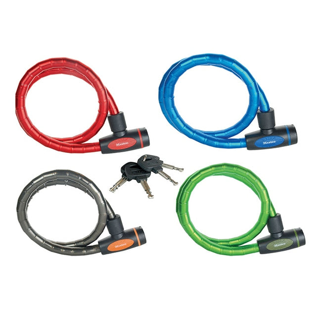 Master Lock Mixed Color Keyed Armoured Cable 1m x 18mm