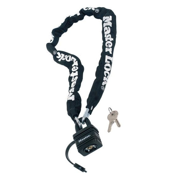 Master Lock Weather Tough 40mm Padlock & Chain 90cm x 6mm - Watson Hire