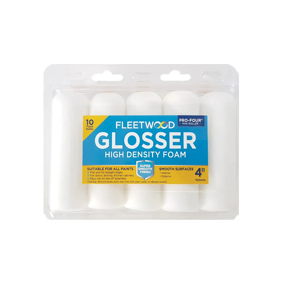 4" GLOSSER FOAM SLV 10PK