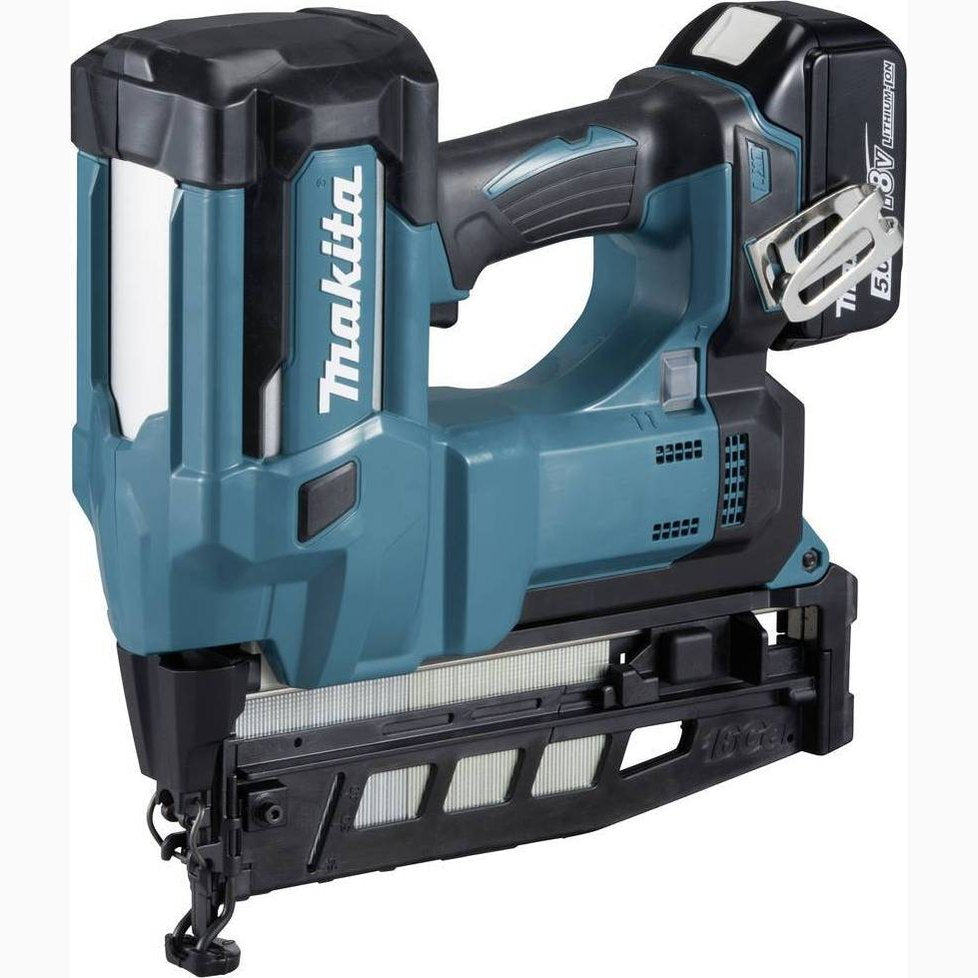 Makita DBN600RTJ LXT Finishing Nailer 18V 2 x 5.0Ah Li-ion - Watson Hire