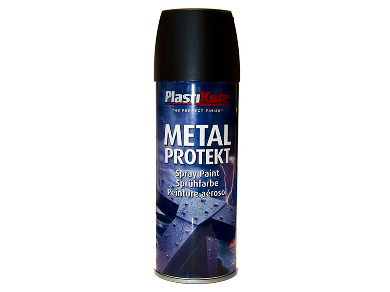 PlastiKote Metal Protekt Spray Matt Black 400ml