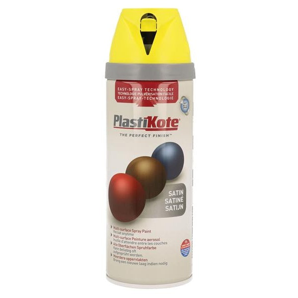 PlastiKote Twist & Spray Satin Lime Green 400ml