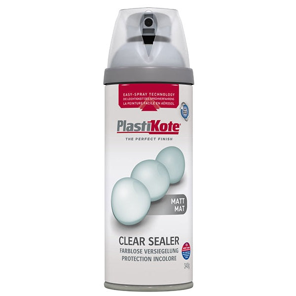 PlastiKote Twist & Spray Matt Clear Sealer 400ml