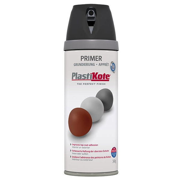 PlastiKote Twist & Spray Primer Black 400ml