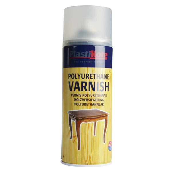 PlastiKote Varnish Spray Clear Satin 400ml