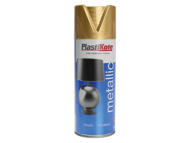 PlastiKote Metallic Spray Gold 400ml