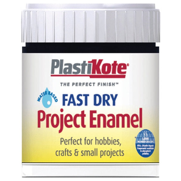 PlastiKote Fast Dry Enamel Paint B1 Bottle Gloss Black 59ml
