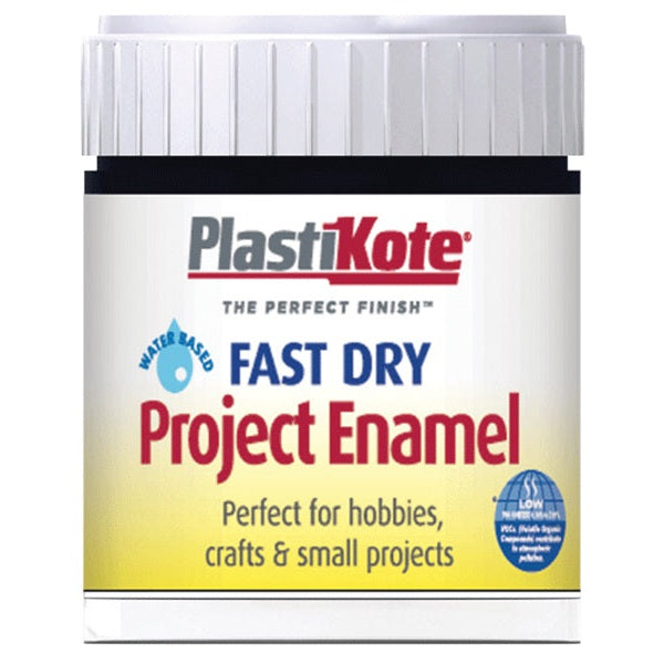 PlastiKote Fast Dry Enamel Paint B2 Bottle Matt Black 59ml