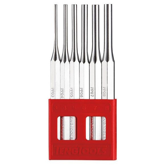 TENG TOOL Punch Set Parallel Pin 6 Piece