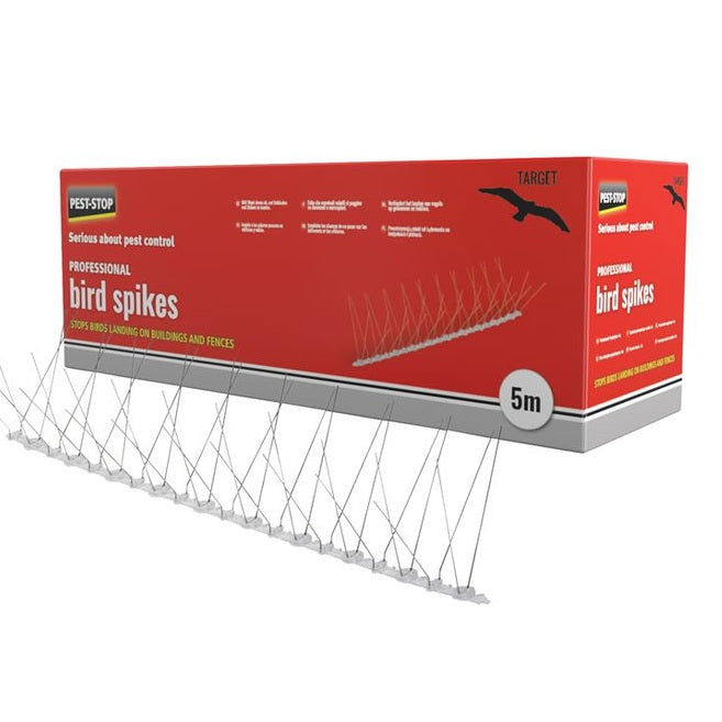 Pest-Stop (Pelsis Group) Professional Bird Spikes 50cm Metal Strips (Pack 10)