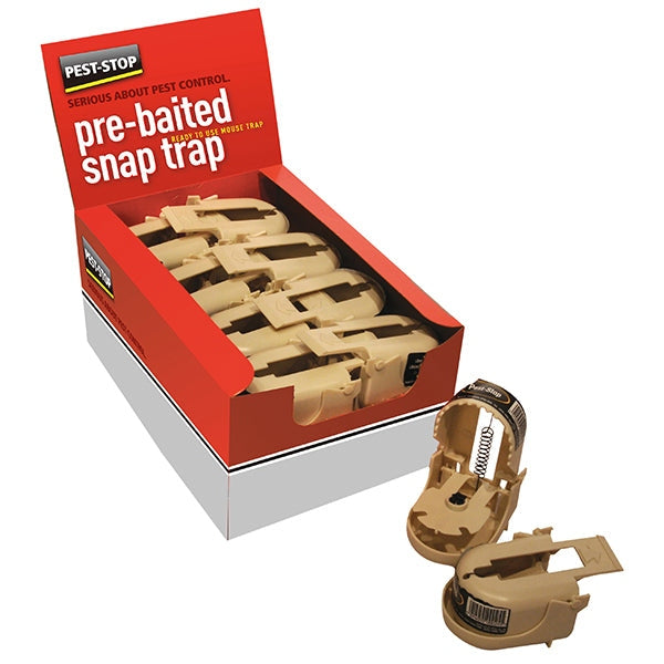 Pest-Stop (Pelsis Group) Snap Mouse Trap (Box 16 Loose)
