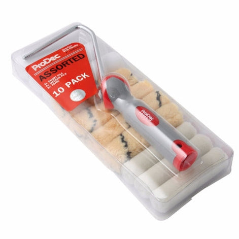 PRODEC ASSORTED 4IN ROLLER KIT 10PK 00302460