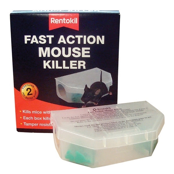 Rentokil Fast Action Mouse Killer (Twin Pack)