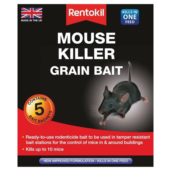 Rentokil Mouse Killer Grain Bait (Sachets 5) - Watson Hire