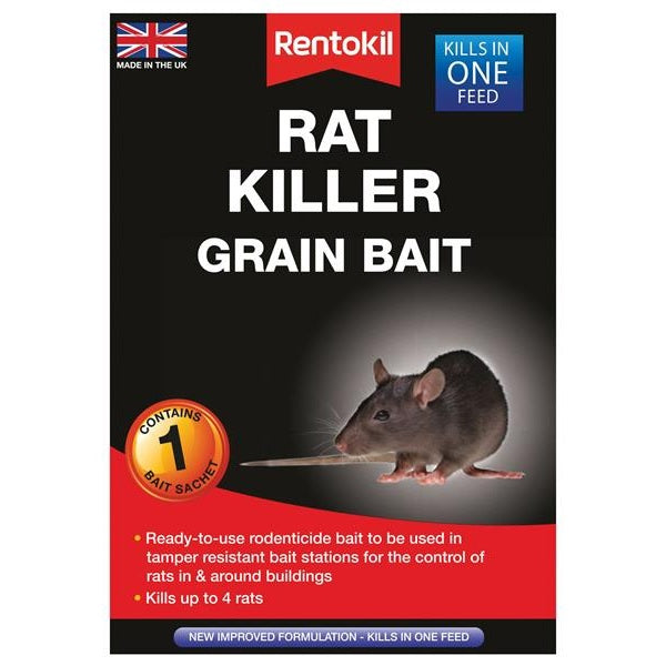 Rentokil Rat Killer Grain Bait (Sachet 1) - Watson Hire