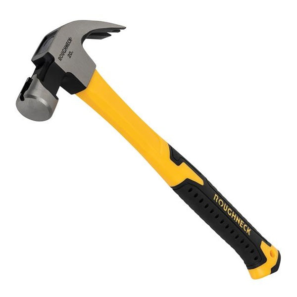 Roughneck Claw Hammer Fibreglass Shaft 567g (20oz) - Watson Hire