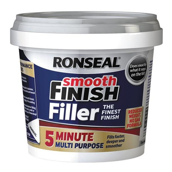 Ronseal 5 Minute Multipurpose Smooth Finish Filler Tub 290ml