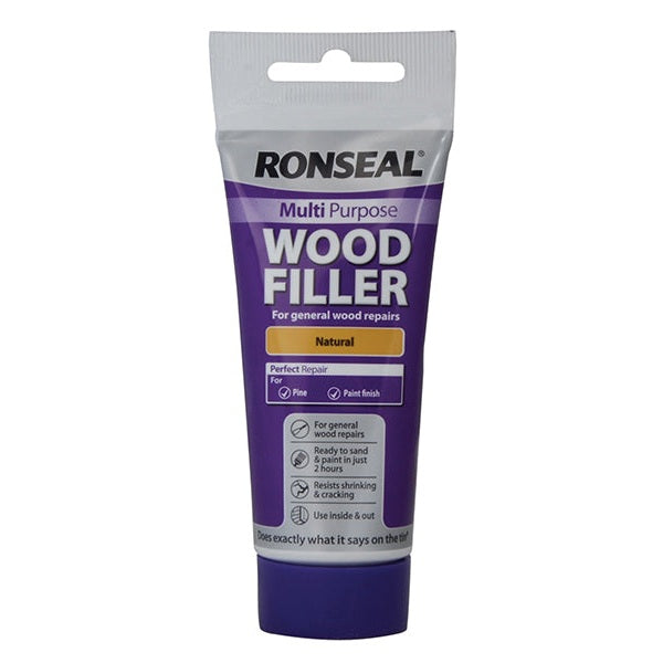 Ronseal Multipurpose Wood Filler Tube Natural 100g
