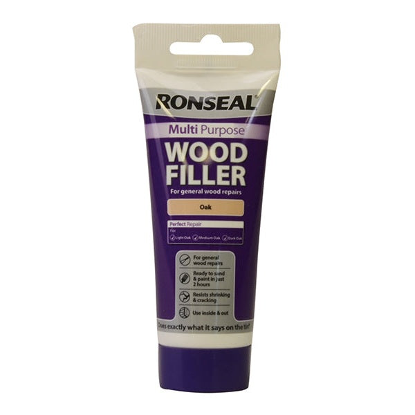 Ronseal Multipurpose Wood Filler Tube Oak 100g