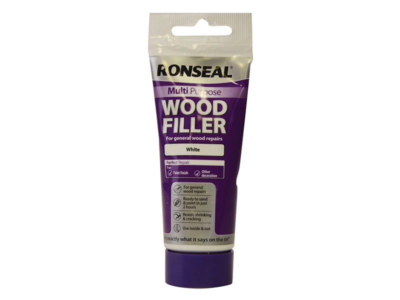 Ronseal Multipurpose Wood Filler Tube White 100g - Watson Hire