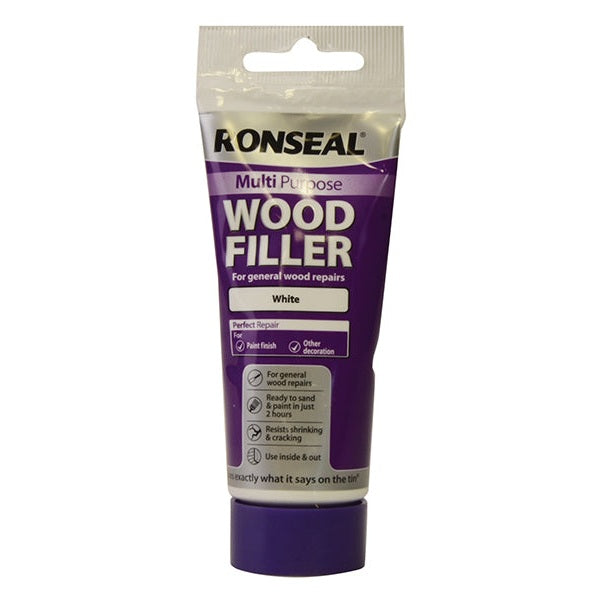 Ronseal Multipurpose Wood Filler Tube White 100g - Watson Hire