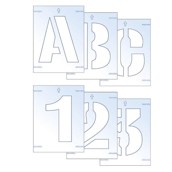 Scan Letter & Number Stencil Kit 25mm