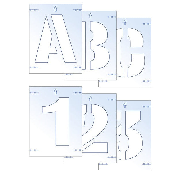 Scan Letter & Number Stencil Kit 50mm