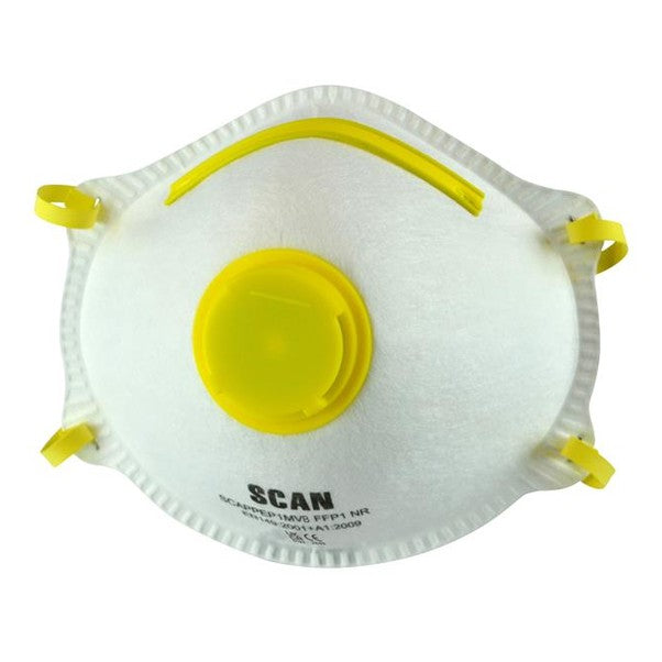 Scan Moulded Disposable Mask Valved FFP1 Protection (Box 10)