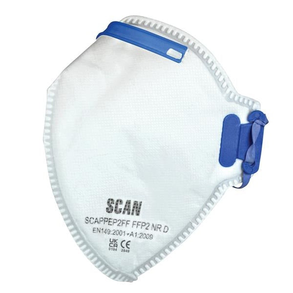 Scan Fold Flat Disposable Mask FFP2 Protection (Pack 20)