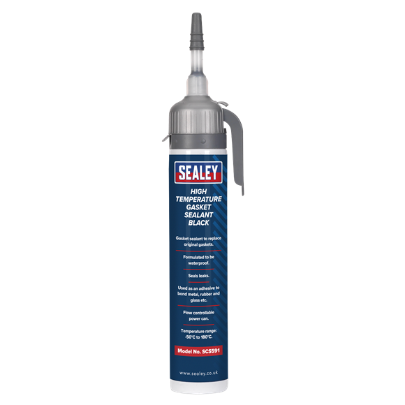 SEALEY 200ML HIGH TEMPERATURE GASKET SEALANT - BLACK