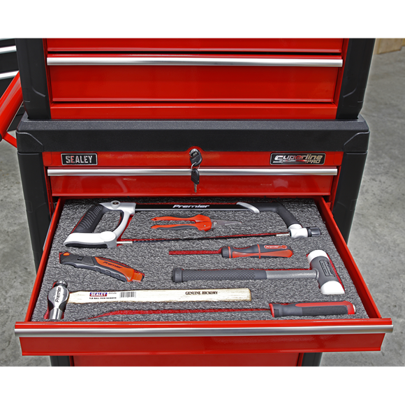 SEALEY EASY PEEL SHADOW FOAM RED/BLACK TOOL CHEST FOAM 1200 X 550 X 50MM