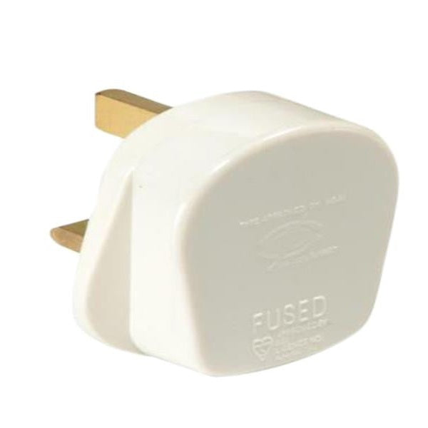 SMJ White Fused Plug 13A (Trade Pack 20)