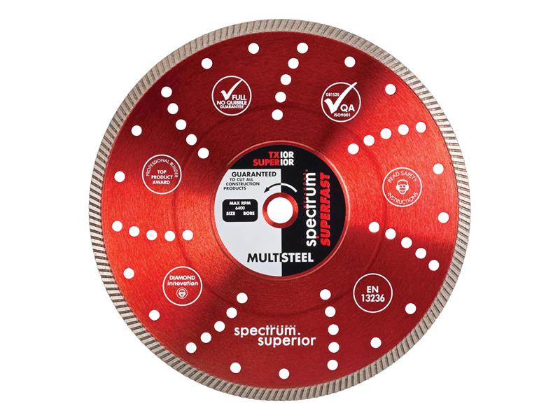 Spectrum TX10R Superfast Pro Multi-Steel Diamond Blade 230mm