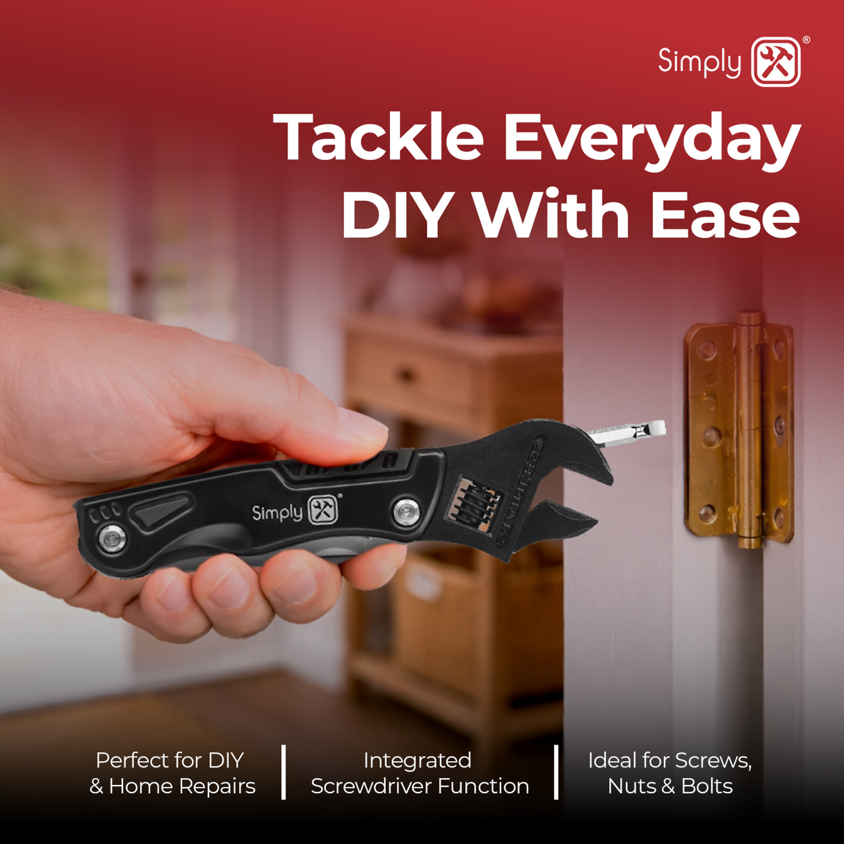 SIMPLY TOOLS 16 IN 1 MULTITOOL ADJUSTIBLE WRENCH