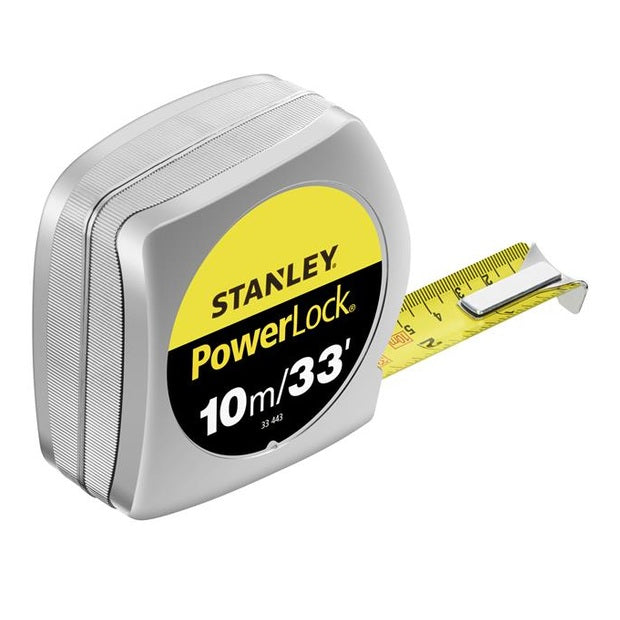 STANLEY® PowerLock® Classic Pocket Tape 10m/33ft (Width 25mm) - Watson Hire
