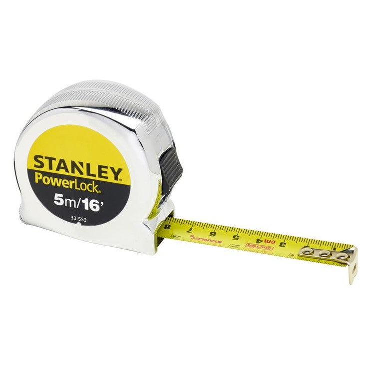 STANLEY® PowerLock® Classic Pocket Tape 5m/16ft (Width 19mm)