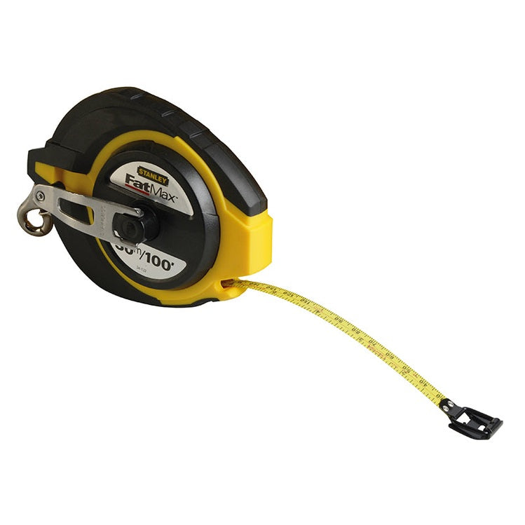 STANLEY® FatMax® Closed Case Steel Long Tape 30m/100ft (Width 10mm)
