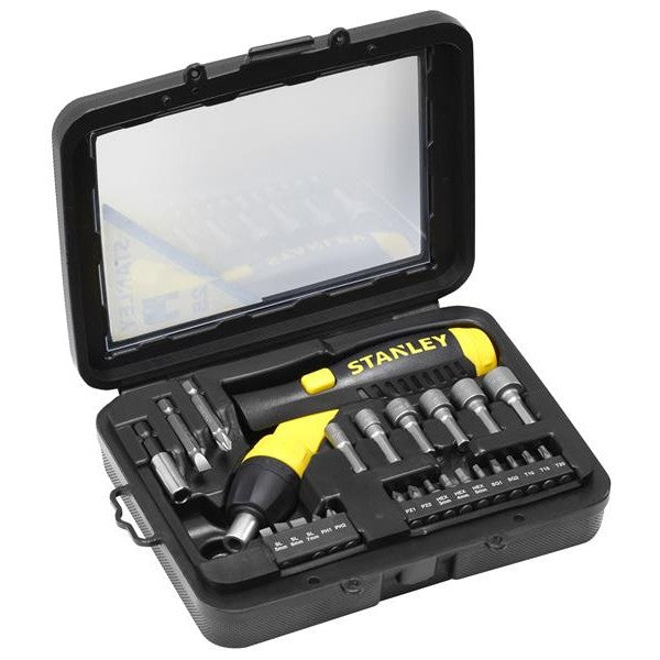STANLEY® Pistol Grip Ratchet Screwdriver Set, 25 Piece - Watson Hire