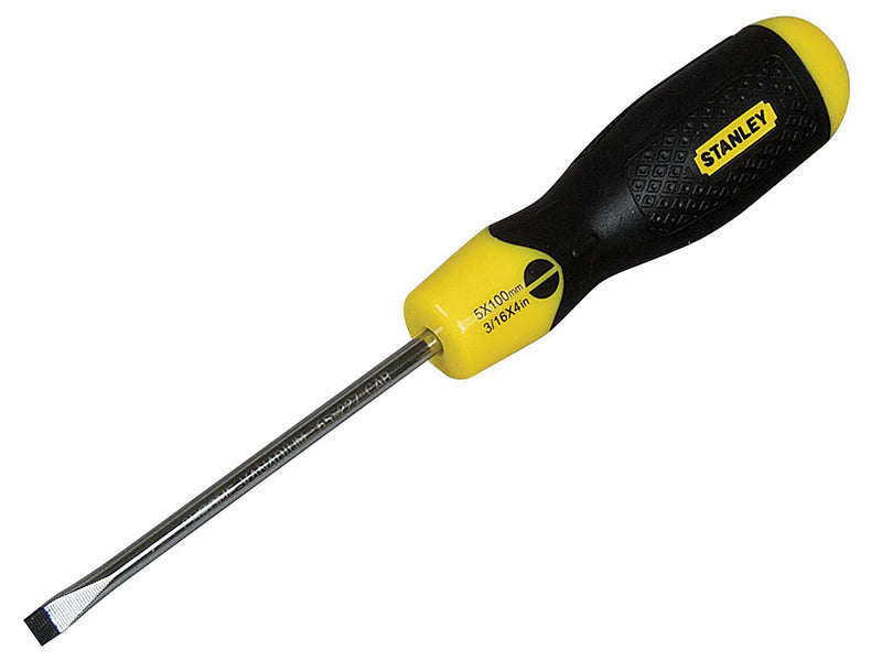 STANLEY® Cushion Grip Screwdriver Flared Tip 5 x 100mm