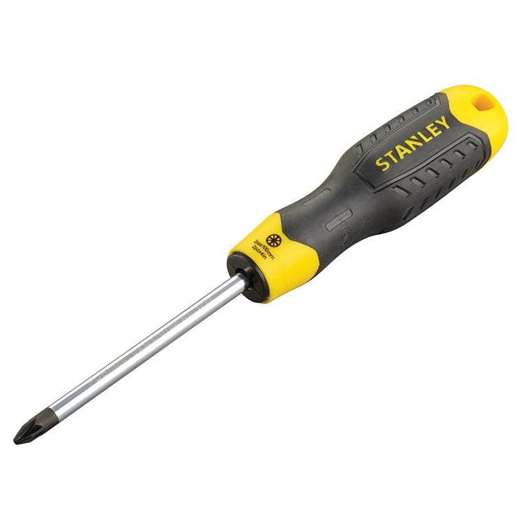 STANLEY® Cushion Grip Screwdriver Pozidriv Tip PZ2 x 100mm - Watson Hire
