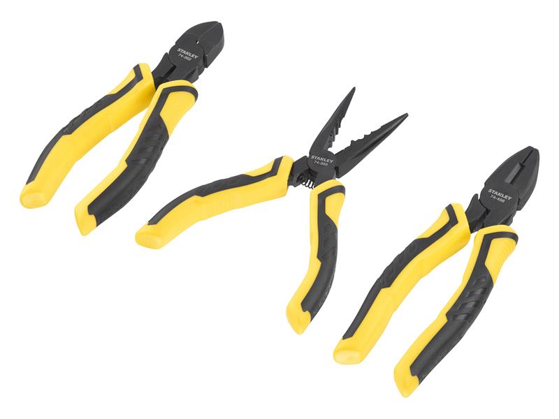 STANLEY® ControlGrip™ Pliers Set, 3 Piece